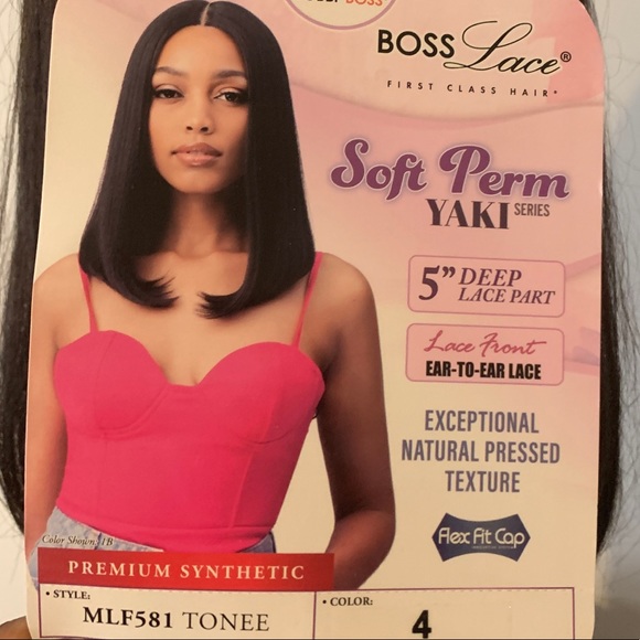 Boss Lace Soft Perm Yaki Lace Front Wig - Style: MLF581 TONEE, Color 4 - Picture 1 of 3